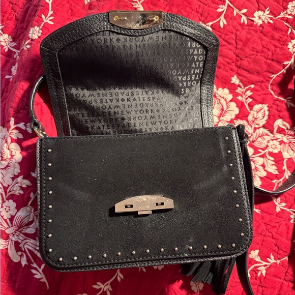Kate Spade Black Studded Crossbody Bag - Picture 4 of 6